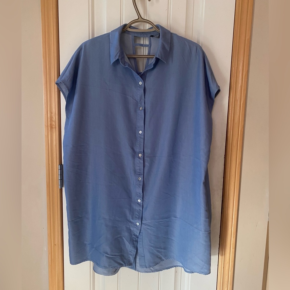 Zara Women's Mini Dress in Light Blue